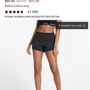 New Balance Women's Athletic Black Shorts RC Shorts